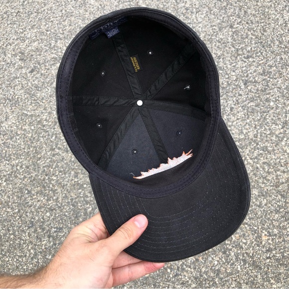 Vtg Nickelodeon Iconic Logo Deadstock Black Hat with Original Tag Attached - Picture 8 of 9